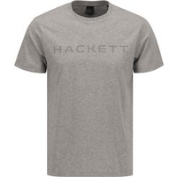 HACKETT Herren T-Shirt grau Baumwolle meliert von Hackett