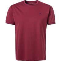 HACKETT Herren T-Shirt rot Baumwolle Classic Fit von Hackett