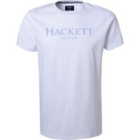 HACKETT Herren T-Shirt weiß Baumwolle Classic Fit von Hackett
