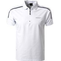 HACKETT Herren Zip-Polo weiß Baumwoll-Piqué Slim Fit von Hackett