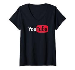 YouTube-Blaskapellenhemd Camp Tuba Pep Rally Lustiges Mitglied T-Shirt mit V-Ausschnitt von Hadley Designs