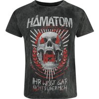 Hämatom T-Shirt - Ihr Wisst Gar Nichts Über Mich! - S bis 3XL - für Männer - Größe L - charcoal  - Lizenziertes Merchandise! von Hämatom