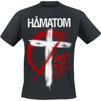 Hämatom T-Shirt - Wir sind Gott - S - für Männer - Größe S - schwarz  - Lizenziertes Merchandise! von Hämatom