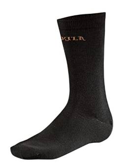 Härkila Coolmax II Socken - Jagdsocken schwarz kurz - Socken für Jäger - Jagdstrümpfe für die aktive Jagd - Jägersocken, Größe:L von Härkila