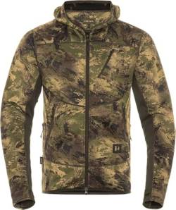 Härkila Deer Stalker Camo Fleecejacke - Leise Pirschjagdjacke für die Jagd - Pirschjacke Camouflage mit Lüftungsschlitzen, Größe:3XL von Härkila