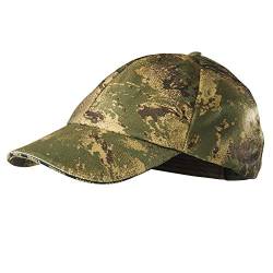 Härkila Lynx Cap AXIS MSP® Forest Green Jagdkappe mit Bruchschlaufe rechts - Ansitzkappe Jagdkappe Tarnkappe - Camo Cap mit Klettverschluss für Jäger von Härkila