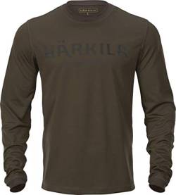 Härkila | Mountain Hunter L/S T-Shirt | Professionelle Jagd Kleidung & Jagd Zubehör für Herren & Damen | Skandinavische Qualität Made to Last | Hunting Green/Shadow Brown, M von Härkila