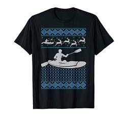 Kayak Ugly Christmas Crew Canoeing Happy Holiday Xmas Gift T-Shirt von Hässliches Weihnachts-T-Shirt Kaboom!