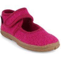 Haflinger Mädchen Klett Hausschuhe Feline, inka, Slipper, Winter Hausschuh atmungsaktiv von Haflinger