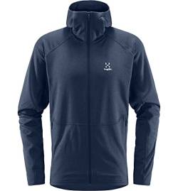 Haglöfs Herren Skuta Hood Polarfleece, blau (tarn Blue), M von Haglöfs