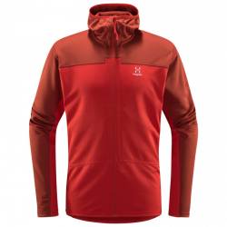 Haglöfs - Roc Flash Mid Hood - Fleecejacke Gr XL rot von Haglöfs