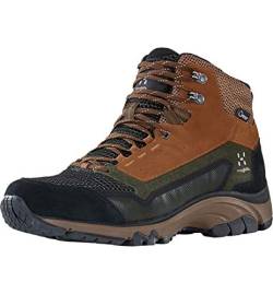 Haglöfs Wanderschuhe Herren Skuta Mid Proof Eco wasserdicht, dämpfend, Abriebfest Oak/Deep Woods 9,5 44 von Haglöfs