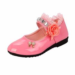 Jungen Sneaker 25 Kinder Mädchen Mode Prinzessin Blumenstrass Tanz Kleinkind Sandalen Schuhe Haus Boots (Pink, 30) von HaicoM