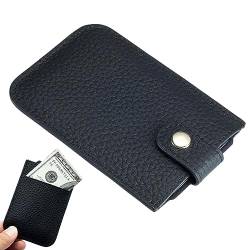 Slim Wallet Kreditkartenetui PU-Leder Kreditkarten-Organizer-Geldbörse Kartenetui Strapazierfähiges Dünnes Mini Kreditkartenetui Platzsparender Kartenhalter Für Kreditkarten Für Herren Und adame von Hailerio