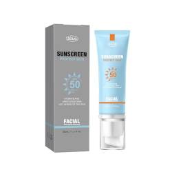 Face Sunscreen SPF 50+, Moisturizing Sunscreen, Lightweight And Refreshing Non And Does Not Harm The Skin, Face and Body sunscreen, No Sticky Feeling Sunscreen Against UVA and UVB Rays 50ml (1PC) von Hailmkont