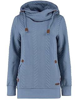 Hailys Damen Hoodie Ja44nette strukturiertes Sweatshirt mit Kapuze NK-1702063-15 Blue Shadow M von Hailys