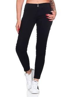 Hailys Damen Jeans Li44ana Skinny Stretchhose mit schmalem Bein VF-PO2209037 Black XL von Hailys