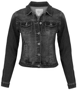 Hailys Damen Jeansjacke Enny QI-0916525 Dark Grey XS von Hailys