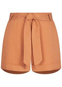 Hailys Damen Shorts 2-Pockets inkl. Bindegürtel Beinumschlag Hazel braun von Hailys