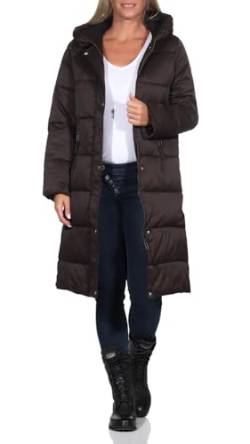 Hailys Damen Steppmantel Al44ice Winterparka mit Kapuze WIL-PO2103003-1 Coffee Bean M von Hailys