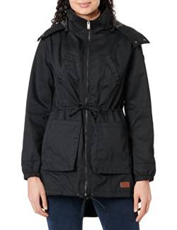 Hailys Damen Übergangsjacke Parka Sonja Kurzmantel mit Kapuze NX-LB1706082 black M von Hailys