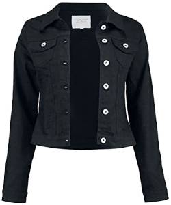Hailys Enny Frauen Jeansjacke schwarz L 98% Baumwolle, 2% Elasthan Basics, Streetwear von Hailys