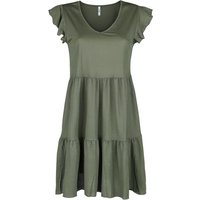 Hailys Kleid knielang - Leonie - XS bis XL - für Damen - Größe S - khaki von Hailys