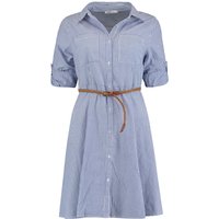 Hailys Kurzes Kleid - Clea - XS bis XL - für Damen - Größe M - blau/weiß von Hailys