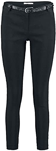 Hailys Mandy Frauen Stoffhose schwarz L 77% Viskose, 20% Nylon, 3% Elasthan Basics, Streetwear von Hailys