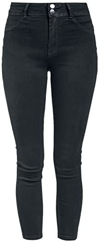 Hailys Push Frauen Jeans schwarz L 70% Baumwolle, 28% Polyester, 2% Elasthan Basics, Streetwear von Hailys