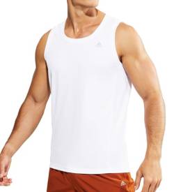 Haimont Ärmelloses Workout-Tanktop für Herren, athletisch, Laufen, schnell trocknend, Muskel-Shirts, feuchtigkeitsableitend, leicht von Haimont