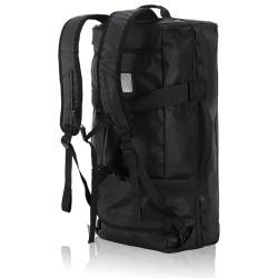Haimont Gym Duffel Rucksack Tasche für Herren Große Sport Duffle Bags mit Rucksackgurten für Wandern Reisen, Schwarz-60 l, 60l von Haimont