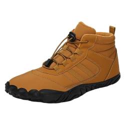 Haiorziyou Barfußschuhe Feldluft Herbst Winter BarfußSchuhe Damen Herren Wasserdicht Schnell Outdoor Schneestiefel GefüTtert Wasserdicht Rutschfest Bequeme Warme Waterproof Barefoot Winterschuhe von Haiorziyou