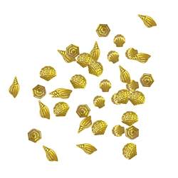 Nagelkunststollen Gold Star Moon Nägelperlen Metall Aufkleber Glitzer DIY Nails Dekoration Nagel Ornament von Hajimia
