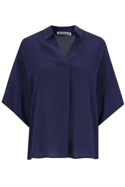 D Bluse V-Neck Hemdblusenstil von Hajo