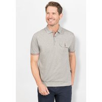 Witt Weiden Herren Kurzarm-Poloshirt grau-meliert von Hajo