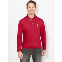 Witt Herren Langarm-Poloshirt, kirsche von Hajo