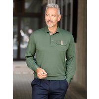 Witt Herren Langarm-Poloshirt, moos von Hajo