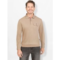 Witt Herren Langarm-Poloshirt, sesam von Hajo