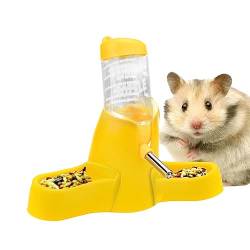 Maus Wasserflasche - Automatische Futter- und Wasserflasche ohne Tropf für Kleintierkäfige | 80 ml kleine Wasserflaschen für Hamsterkäfig Halatua von Halatua