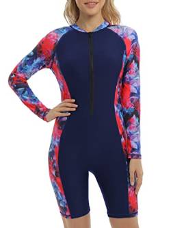 Halcurt One Piece Rash Guard Badeanzug Langarm Badeanzüge Tummy Control M von Halcurt