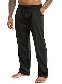 Halfword Jogginghosen Herren Trainingshose Lang Sweathose Atmungsaktiv Sporthose Yoga Schwarz M von Halfword