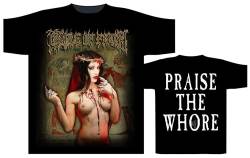 Cradle of Filth - Praise The Whore 666 - Original Lizensierte Band Merchandise - Halle15Clothes (DE/NL/SE/PL, Alphanumerisch, L, Regular, Regular, schwarz) von Halle 15 Clothes