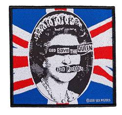 Halle 15 Clothes Sex Pistols God Save The Queen Aufnäher Sex Pistols Patch Gewebt & Lizenziert !! von Halle 15 Clothes