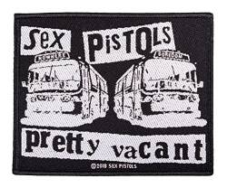 Halle 15 Clothes Sex Pistols Pretty Vacant Aufnäher Sex Pistols Patch Gewebt & Lizenziert !! von Halle 15 Clothes