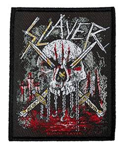 Halle 15 Clothes Slayer Skull & SWORDS Aufnäher Slayer Patch Gewebt & Lizenziert !! von Halle 15 Clothes