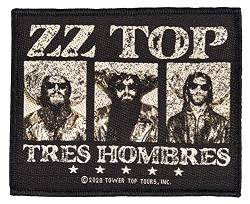 Halle 15 Clothes ZZ TOP Tres HOMBRES Aufnäher ZZ TOP Patch Gewebt & Lizenziert !! von Halle 15 Clothes