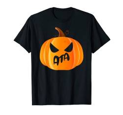 Ata Namen Kürbis Personalisiertes Halloween T-Shirt von Halloween Kleidung Accessoire Geschenke für Männer