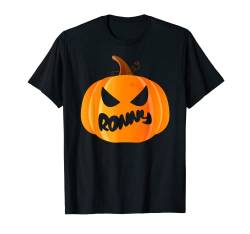 Ronny Namen Kürbis Personalisiertes Halloween T-Shirt von Halloween Kleidung Accessoire Geschenke für Männer