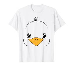 Ente Gesicht Halloween Kostüm Niedliche Ente T-Shirt von Halloween Kostüme Für Erwachsene Und Kinder